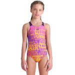 Arena Girl's Multi Colours Swimsuit V Back Παιδικό Μαγιό Κορίτσι Ολόσωμο 009007-909