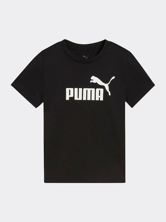 fixedratio_20250917160530_puma_paidiko_t_shirt_mayro_logo_684930_01.1 Puma ESS No.1 Logo Tee Βρεφικό Κοντομάνικο Αγόρι 684930-01 - Image 1