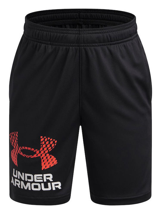 fixedratio_20260115115419_under_armour_athlitiko_paidiko_sorts_vermouda_tech_logo_black_venom_red_1383333_006.1 Under Armour Tech Logo Shorts Παιδική Βερμούδα Αγόρι 1383333-006 - Image 1