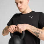 Puma M Tad Essentials Solid Cat Tee (LC Small Cat) Ανδρική Κοντομάνικη Μπλούζα 525908-01 - Image 4