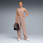 Puma League Wide Leg Pant Γυναικείο Παντελόνι Φόρμας 528488-88 - Image 4