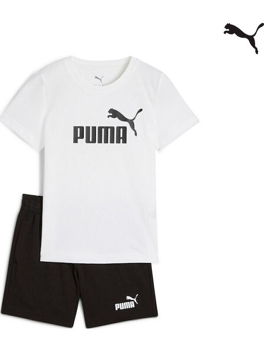 685240-02.1 Puma Ess No.1 Logo Tee and Shorts Set PS Βρεφικό Σετ Αγόρι 685240-02 - Image 1