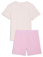 Puma Ess No.1 Logo Tee and Shorts Set PS Βρεφικό Σετ Κορίτσι 685240-21 - Image 3