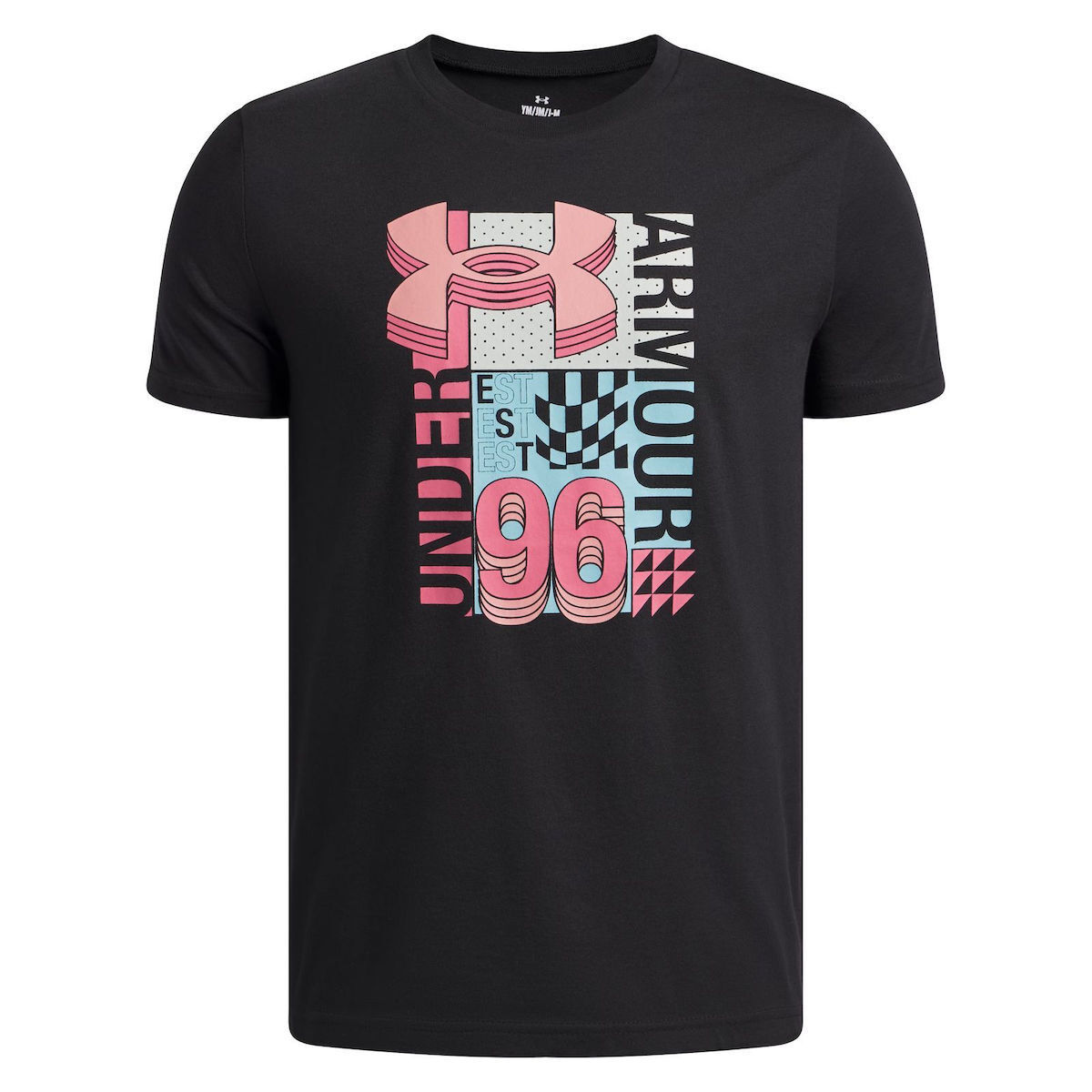 under_armour_logo_t_shirt_mayro_6009271_001. Under Armour Logo Collage SS Tee Παιδικό Κοντομάνικο Αγόρι 6009271-001 - Image 1