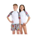 Arena Jr Rash Vest S/S Unisex Παιδικό Μαγίο Μπλούζα 011128-150