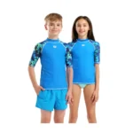 Arena Jr Rash Vest S/S Unisex Παιδικό Μαγίο Μπλούζα 011128-880