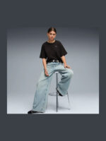 Puma Ess Elevanted Relaxed Tee Γυναικεία Μπλούζα Κοντομάνικη 691813-01 - Image 5