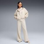 Puma Her Comfort High-Waist Wide Leg Pants Γυναικείο Παντελόνι Φόρμας 691889-87 - Image 4