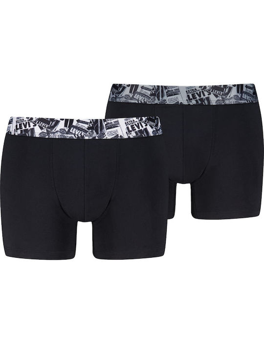701238425-002.1 Levi's Men Newspaper WB Boxer Brief Ανδρικό Μπόξερ 701238425-002 - Image 1