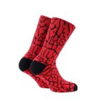 Bee Unusual Elephant Print Limited Edition Og Red Socks Unisex Κάλτσα AS-252925 - Image 3
