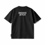 Bee Unusual ''Badass Bitch'' Embroidered Relaxed Ανδρικό Κοντομάνικο AT-260222 - Image 2