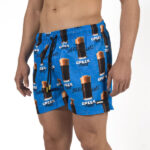Bee Unusual “Greek Fuel” Swim Shorts Super Sonic Blue Ανδρικό Μαγιό BS-263207 - Image 5