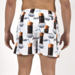 Bee Unusual “Greek Fuel” Swim Shorts White Ανδρικό Μαγιό BS-263208 - Image 6