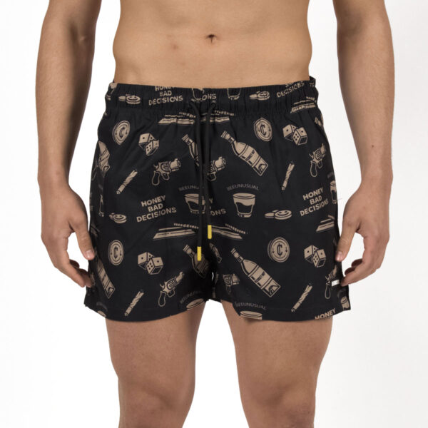 BS-263203-4-600x600 Bee Unusual “Bad Decisions” Swim Shorts Ανδρικό Μαγιό BS-263203 - Image 1