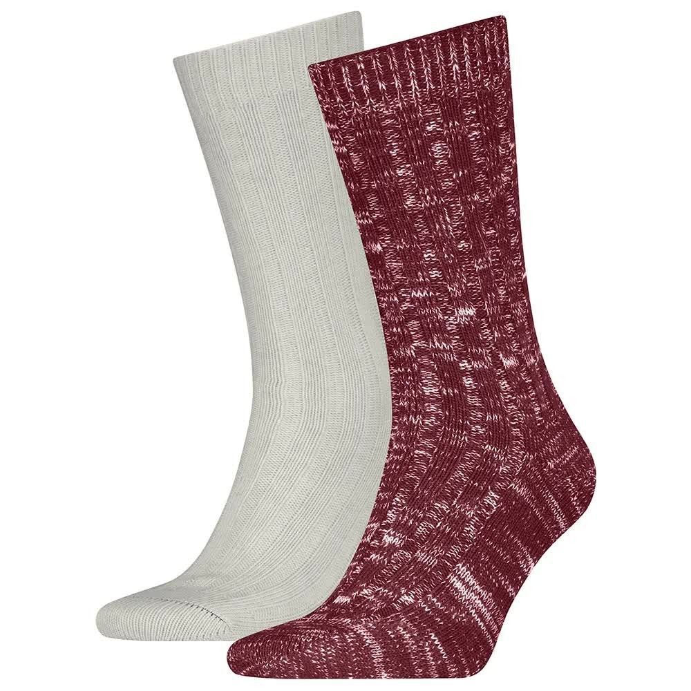levi-s-gynaikeies-kaltses-polychromes-2pack-701235795. Levi's Reg Cut Slub Mouline 2 Pack Unisex Κάλτσες 701235795-002 - Image 1