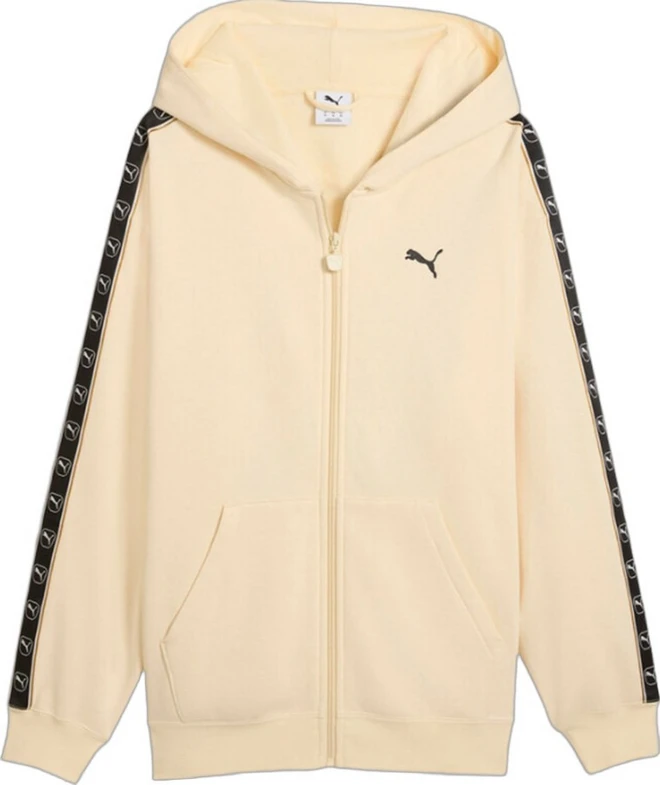 puma-andriki-zaketa-fouter-me-koukoula-kai-fermouar-mpez-694343-88. Puma ESS Elevated Tape Relaxed Full-Zip Hoodie Fleece Ανδρική Ζακέτα 694343-88 - Image 1