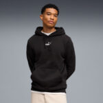 Puma ESS Small No.1 Logo Centered Hoodie Fleece Ανδρικό Φούτερ Κουκούλα 692914-01