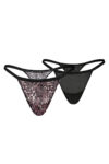 Puma Animal Mesh Tanga Strings 2P Dobotex Γυναικεία Στρινγκ 701239582-001
