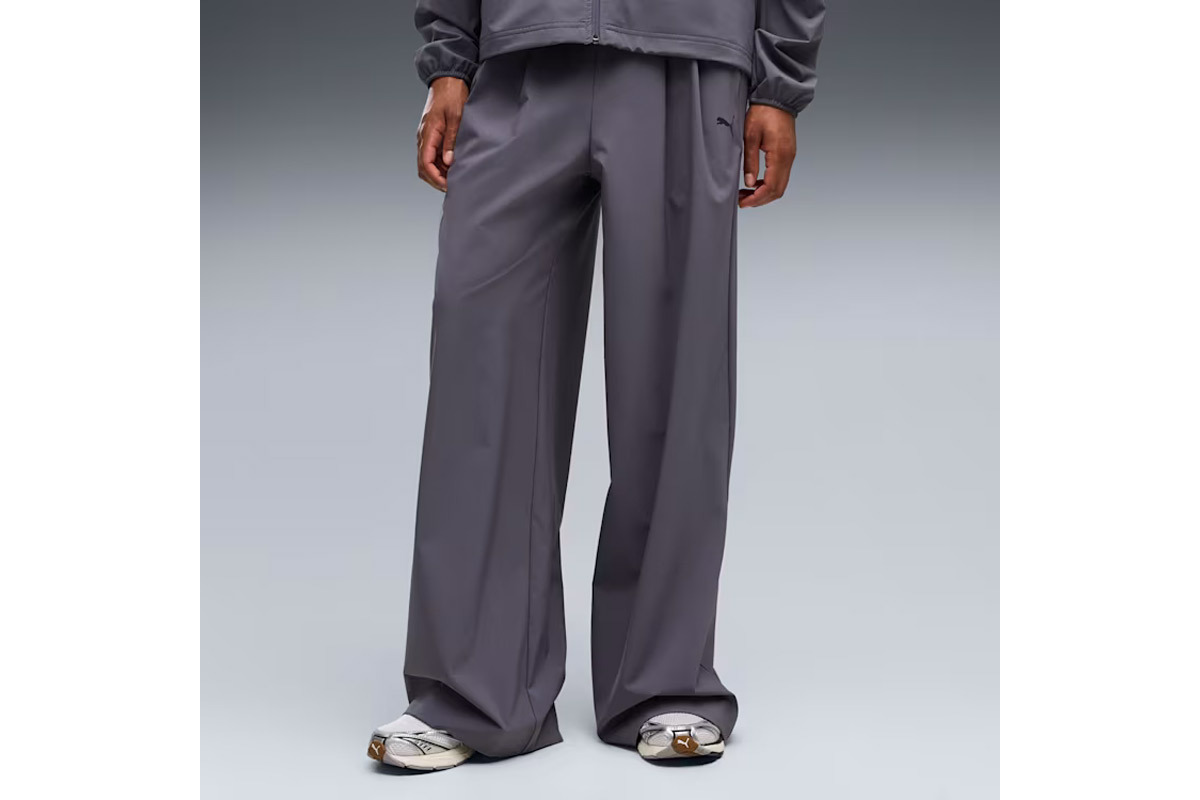 puma-sense-panteloni-formas-gri-636661-35. Puma Tech Sense 4-Way Stretch Relaxed Woven Pants Γυναικείο Παντελόνι Φόρμας 636661-35 - Image 1