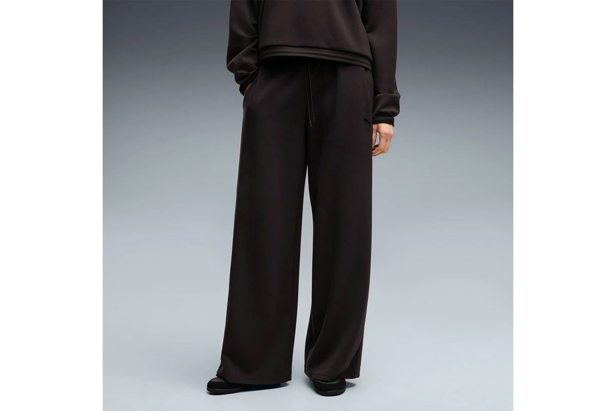 puma-sense-panteloni-formas-kampana-mayro-695785-01. Puma Tech Sense Wide Leg Pants DK op Γυναικείο Παντελόνι Φόρμας 695785-01 - Image 1